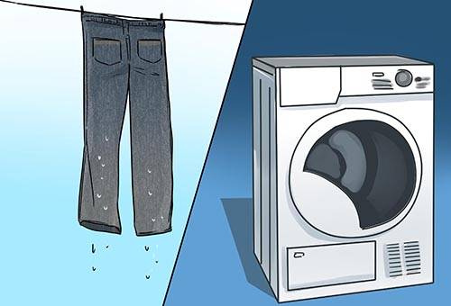 Jeans après le lavage