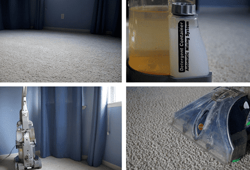 nettoyage de tapis avec nettoyeur vapeur
