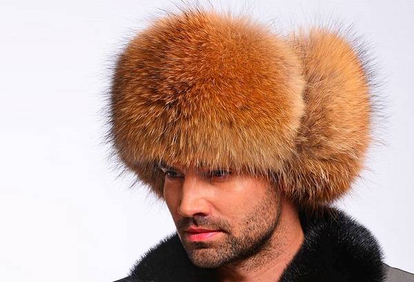 mænds pels hat