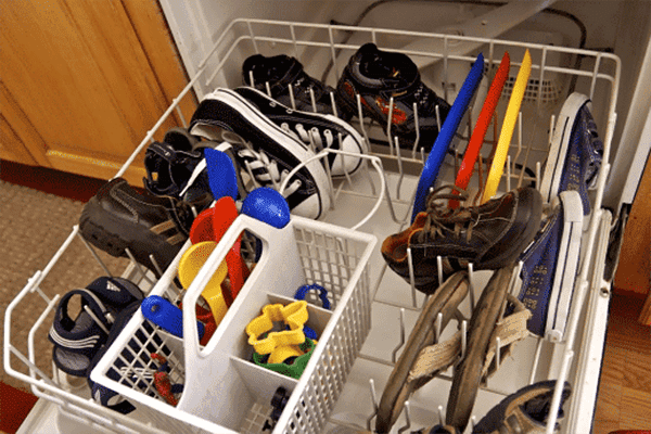 Sneakers et baskets au lave-vaisselle