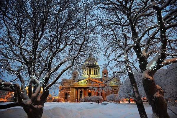 Petersburg w zimie